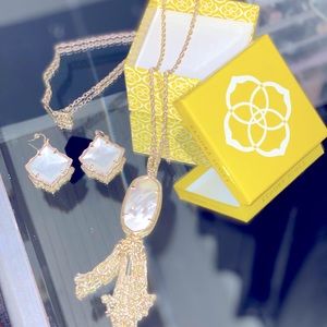 Kendra Scott Rayne Necklace & Matching Earrings